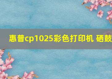 惠普cp1025彩色打印机 硒鼓